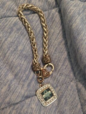 Celiac Awareness Silver-Tone Charm Bracelet
